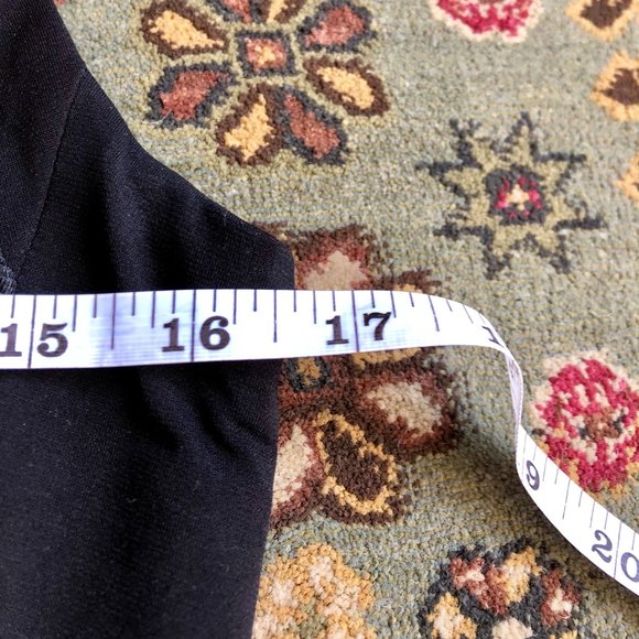 *JAX* Textured Zip-Front Cap-Sleeve Black Dress - Size 2 - Picture 8 of 15